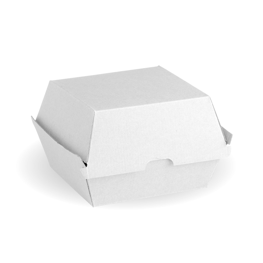 BioPak Disposable White Paper Board Takeaway Hamburger Box – Paper Lane ...