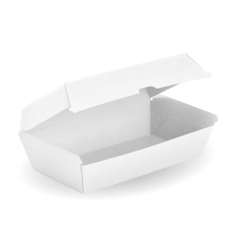 BioPak Large Snack BioBoard Box White – Paper Lane Packaging NZ