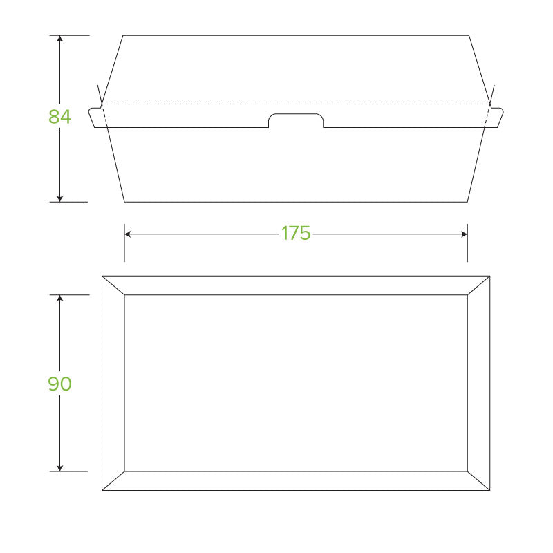 BioPak Disposable Kraft Regular Snack Box