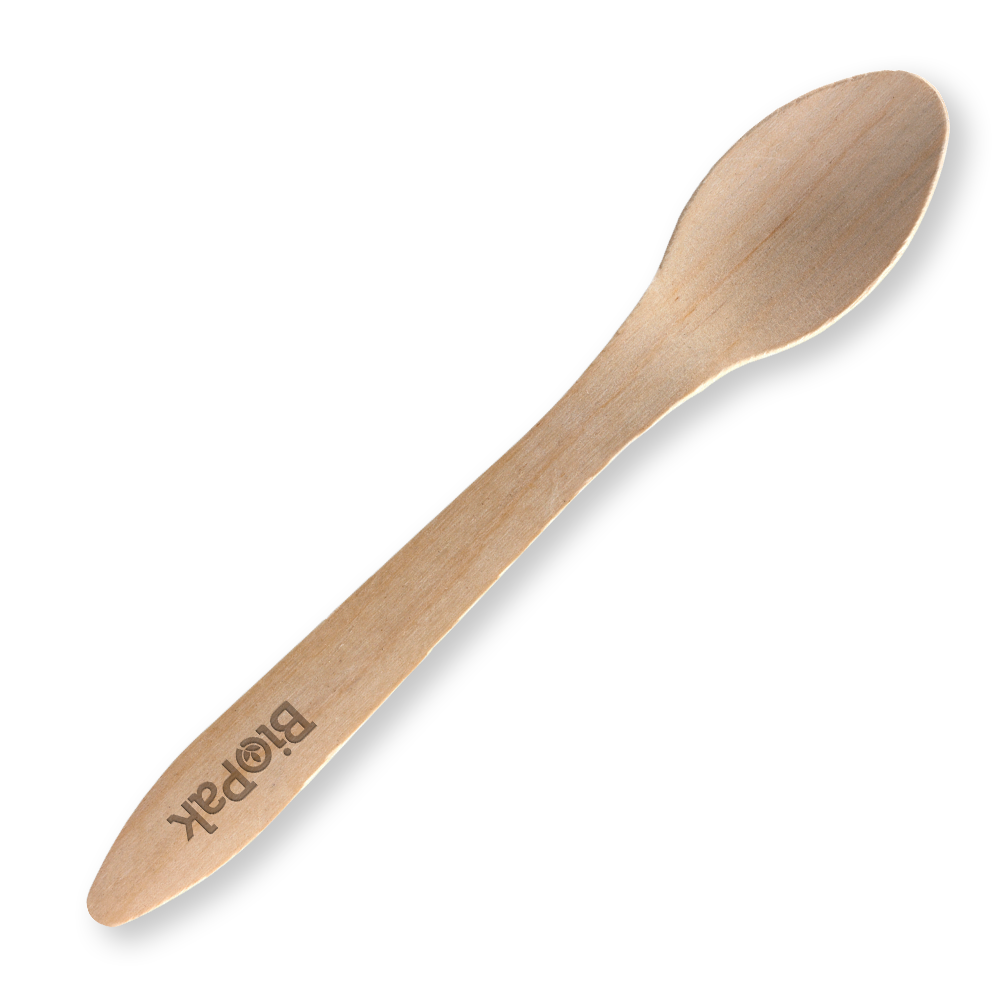 19cm Coated Wooden Disposable Spoon